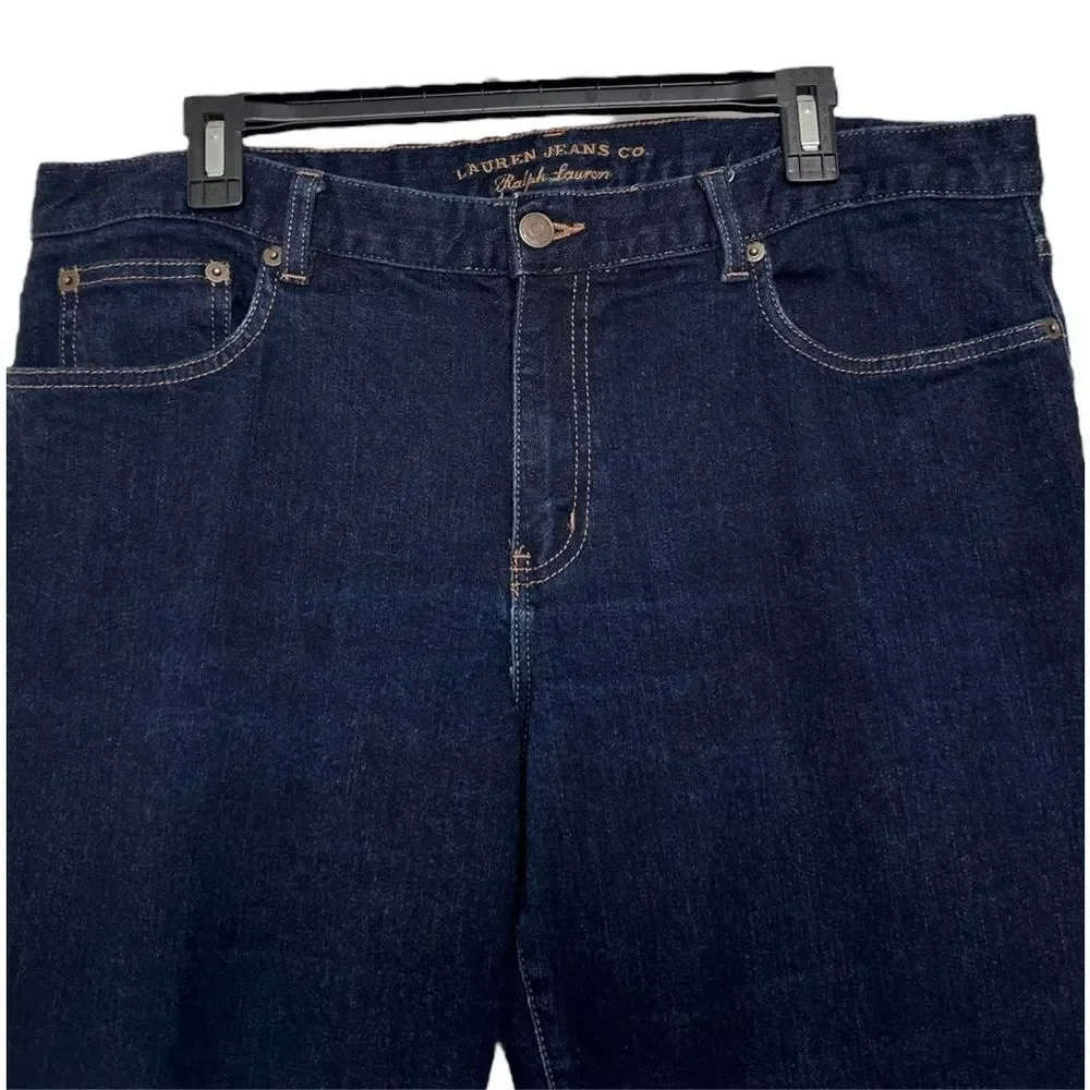 Lauren Jeans Co. Women’s Blue High Rise Bootcut Jeans Size 14 - Picture 2 of 6
